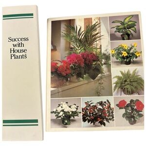 Success with House Vintage 3 Ring Binder Plants Book - White/Cream Cover